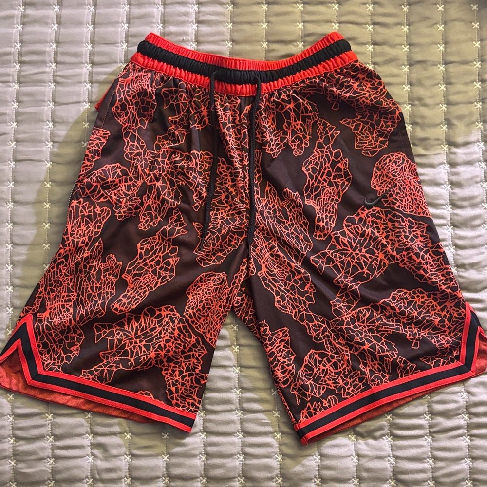 Nike Red and Black Athletic Shorts